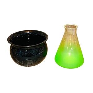 Target Bullseye Beaker Flask Cup & Cauldron Bowl Halloween 2024 Drinkware - New